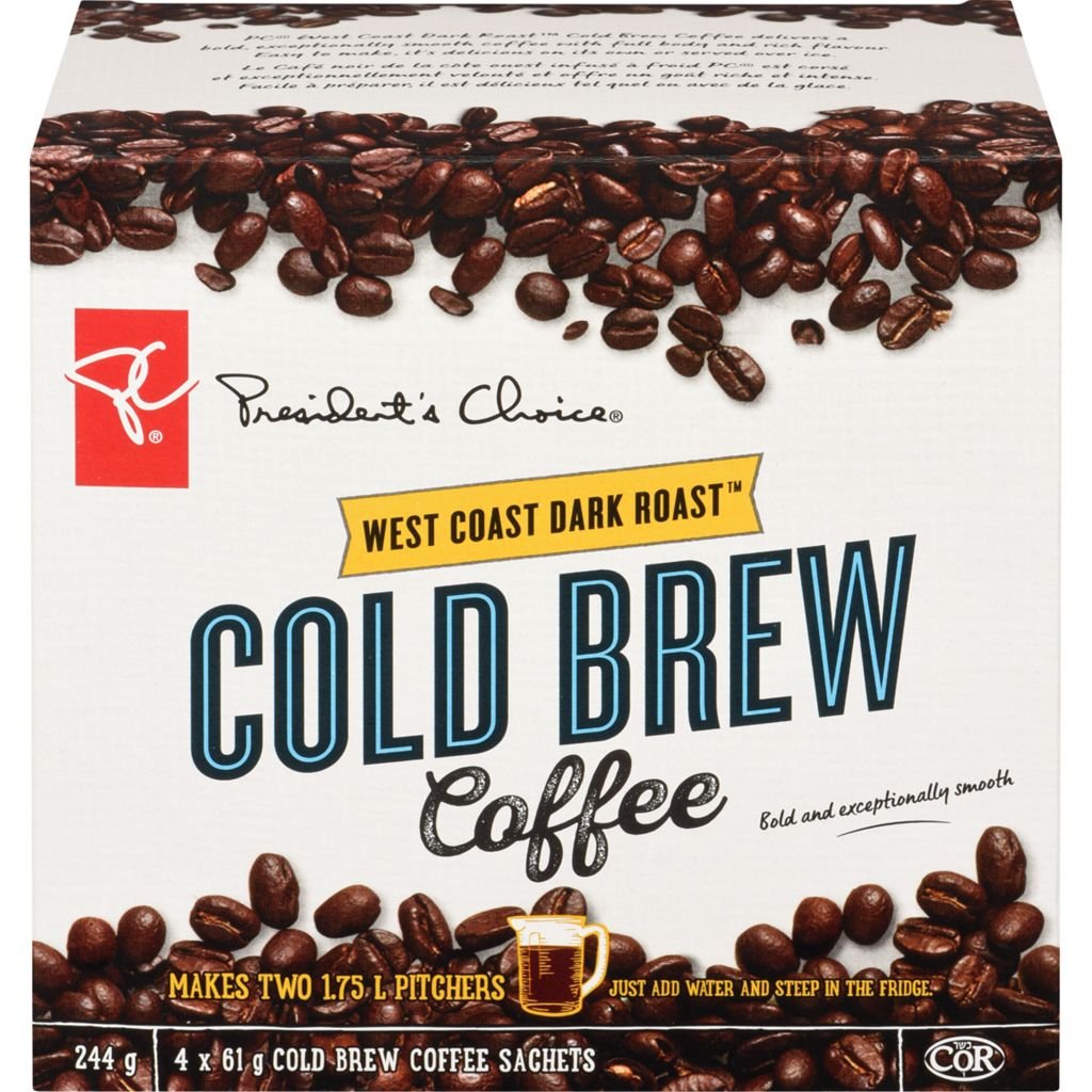 2 box PC West Coast Dark Roast Cold Brew Coffee Kit 240g x  2 from canada