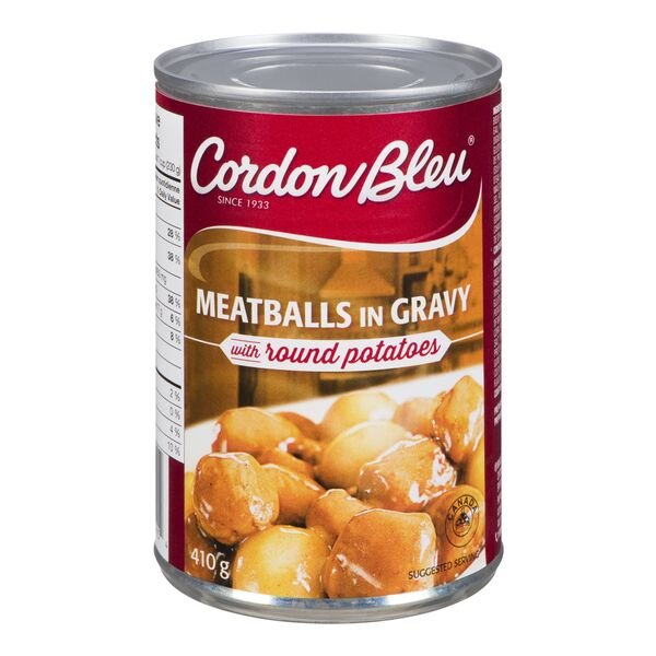 Cordon Bleu Meatballs In Gravy With Round Potatoes 410 G X 3 From Canada