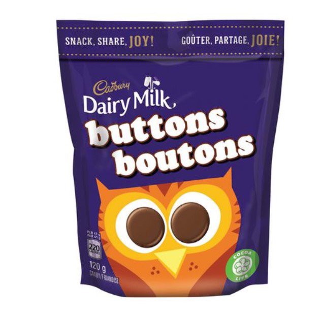 Cadbury Dairy Milk Giant Buttons 120G From Canada X 3