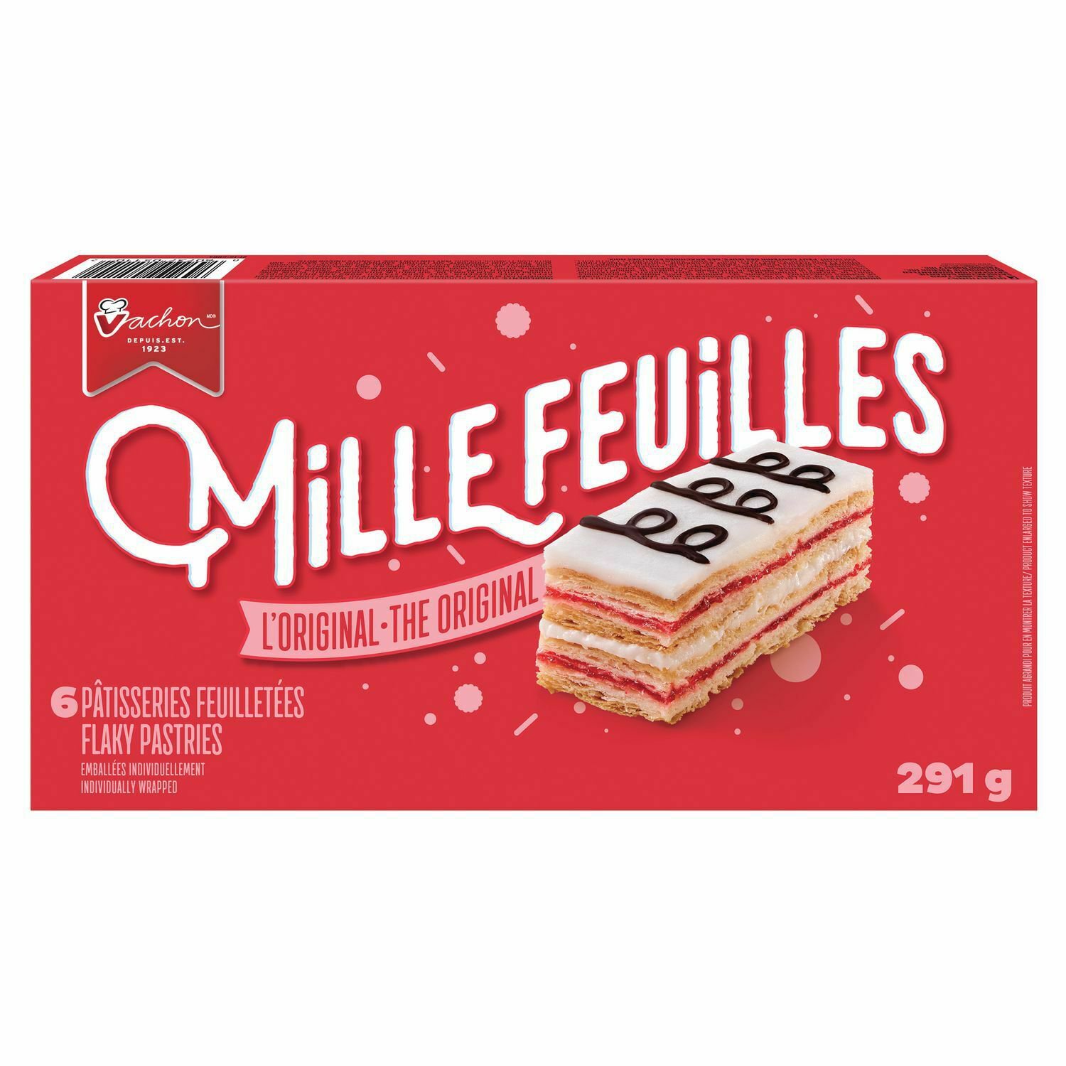 VACHON Mille Feuilles Flaky Pastries 6 Cakes Each 290gCanada291g