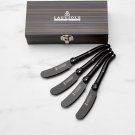 Laguiole Spreaders, Set of 4, Black + gift Box -From Canada-st Laguiole Spreaders, Set of 4, Black + gift Box -From Canada-st