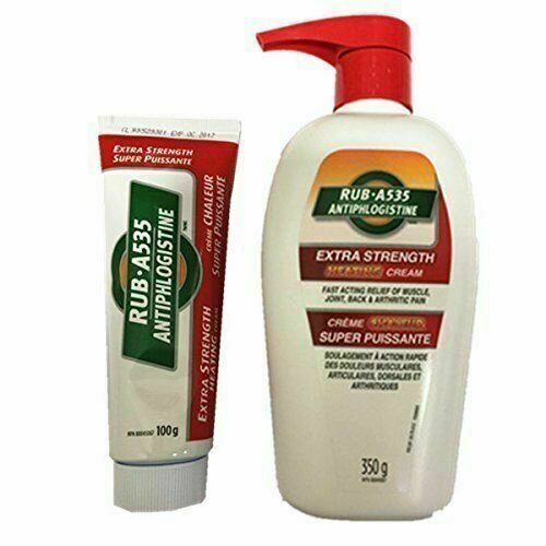 RUB A535 Extra Strength Heating Cream Large Size 350g + Bonus Pack 100 = 450 Cp11- From canada