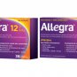 Allegra 12 Hours Antihistamine, Anti allergy 36 units X 2 Boxes  From canada