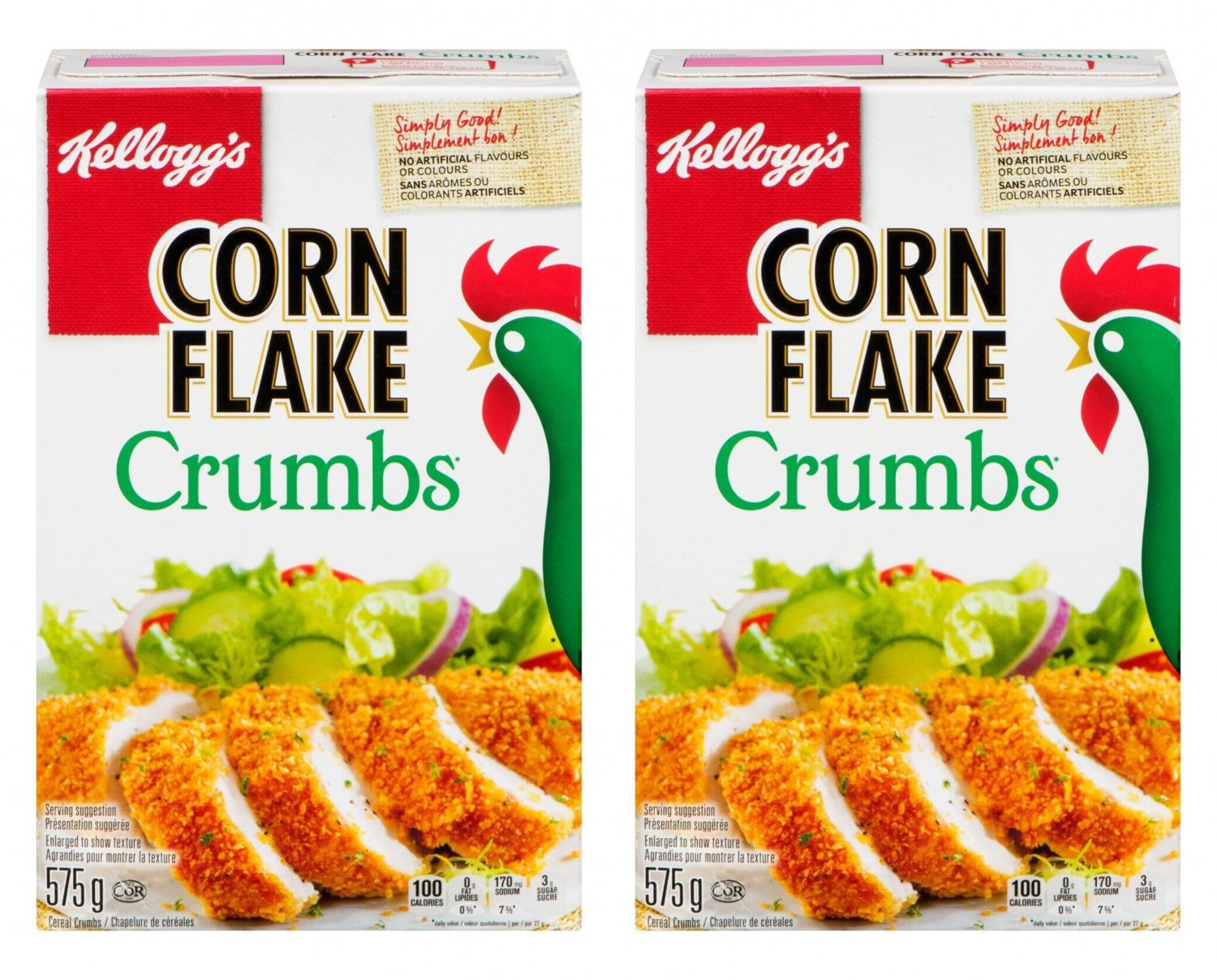 Kellogg s Corn Flake Crumbs 575g   2 box count -From Canada