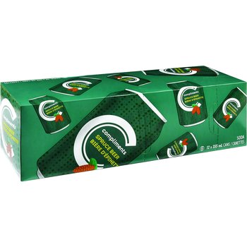Compliments Spruce Beer Soft Drink 12X 355ml Each Can - Free Shipping From Canada