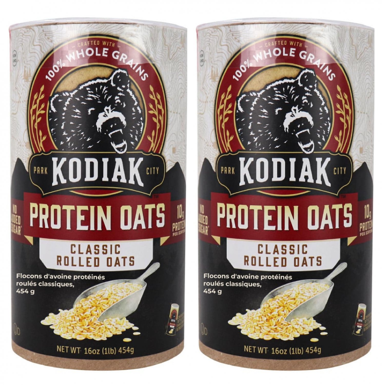 Kodiak Oatmeal Canister Rolled Oats High Protein 100 Whole Grains 2