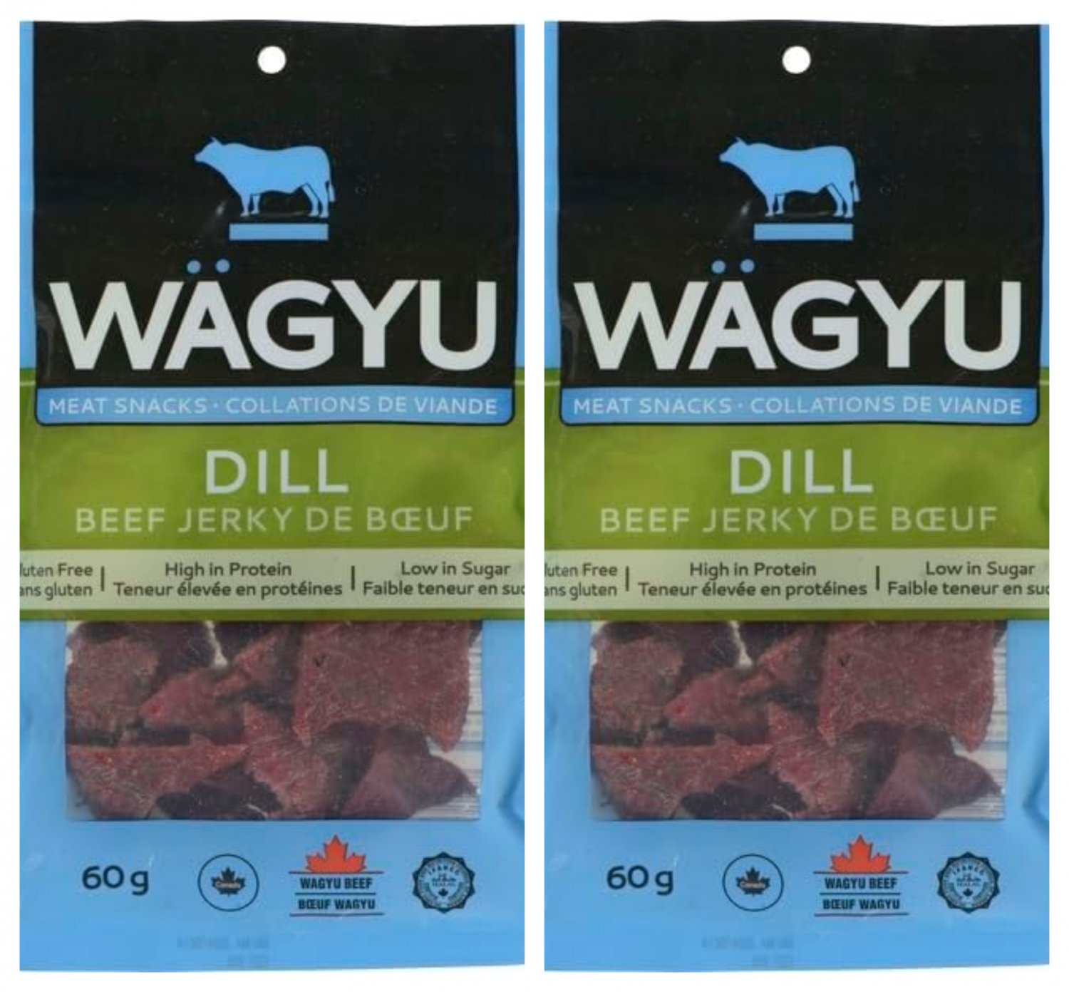 Wagyu Riz Wagyu Beef Jerky Dilll, 60g X 2- From Canada