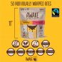AWAKE Caffeinated Chocolate Bites, Peanut Butter Chocolate Energy Snack,, 50 Pack- From Canada