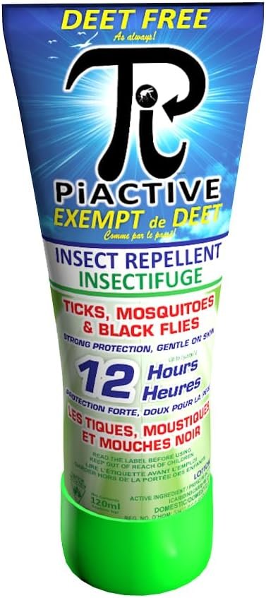 PiACTIVE - DEET FREE - Insect Repellent Lotion - 120 ML 20% ICARIDIN] 2 Pack)