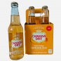 CANADA DRY - Peach Mango Ginger Ale Glass Bottles, 4 Bottles 355ml Each - From Canada