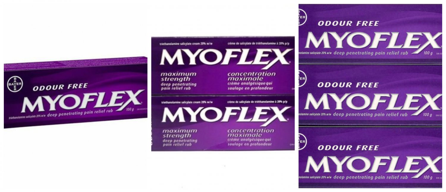 MYOFLEX Purple Maximum Strength Muscle Pain rub Cream 100g x1 -2 or 3 ...