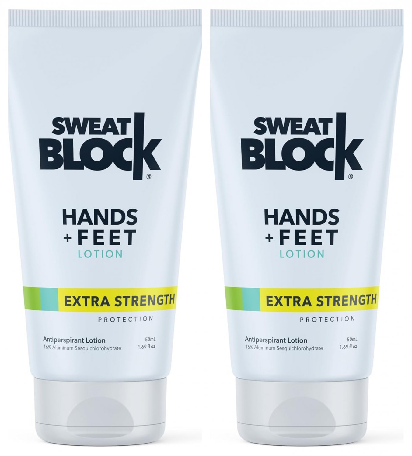 SweatBlock Hands + Feet Extra Strength Protection Antiperspirant Lotion - 50 ml Pack x 2From Canada