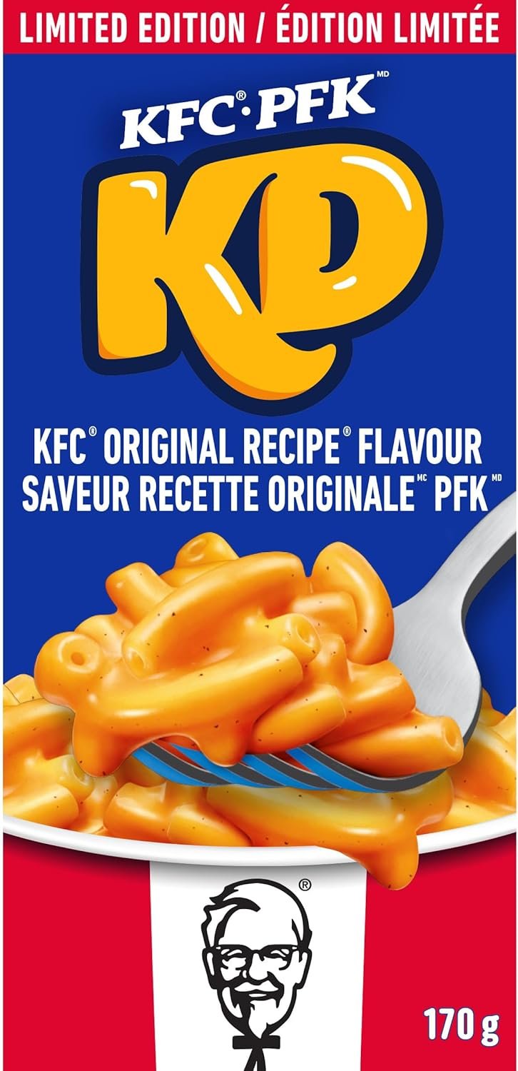 6 Boxes KD Kraft Macaroni & Cheese Dinner KFC Limited Edition 170g Each From Canada