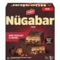6 Boxes Of Leclerc Nugabar Dark Chocolate & Caramel Flavor 5 per Box 175g Each