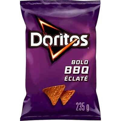 3X Doritos Bold BBQ Flavoured Tortilla Chips, 235g - From Canada