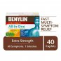 Benylin Extra Strength All-In-One Cold & Flu Daytime Caplets, 40 count