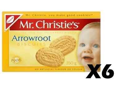 6 Boxes Original Arrowroot Biscuits Cookies 350g Each -From Canada -