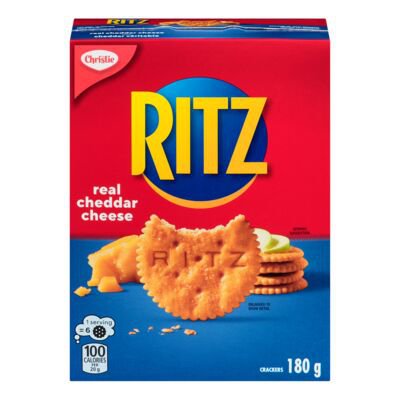 4X boxes  Ritz Real Cheddar Cheese Crackers 180 g from CANADA