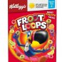 4 Boxes Of Kellogg's Froot Loops Breakfast Cereal 345g / 12oz Canadian Edition