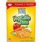 2 x Christie Wheat Thins Vegetable Thins Family Size Crackers 350 g Each wm