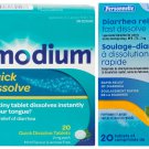 Imodium Quick Dissolve Mint Flavor 20 Tablets or Personnal House brand From canada