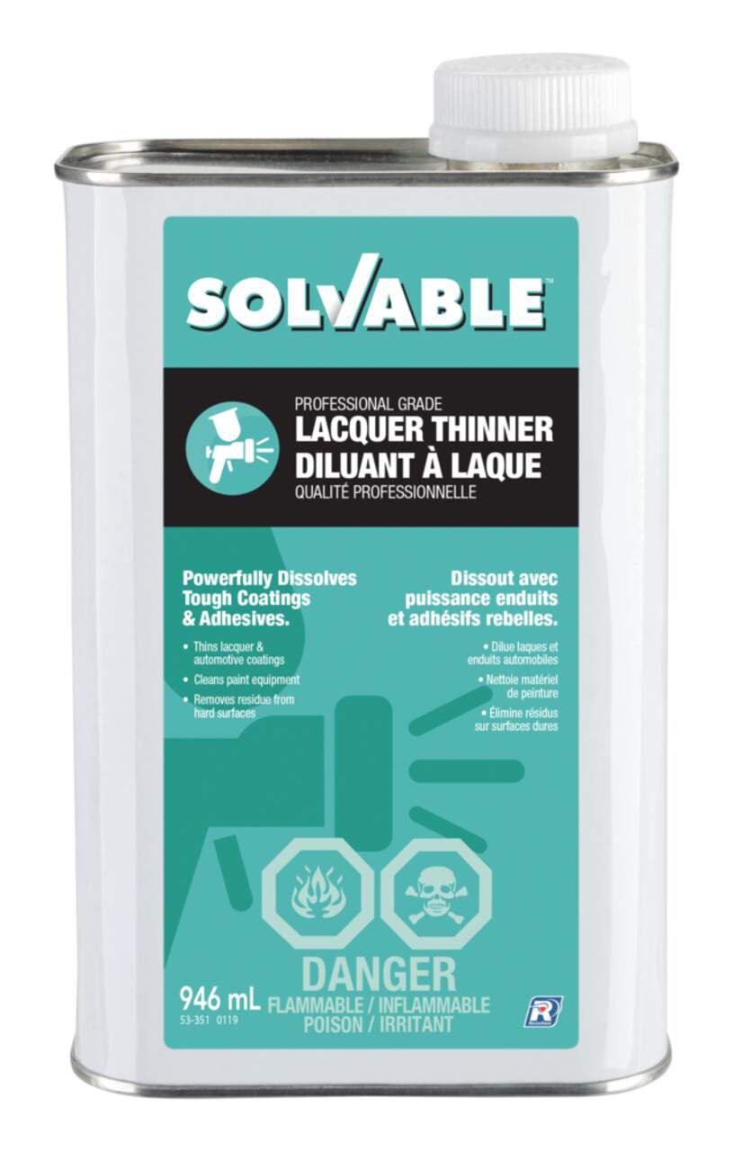 Solvable Professional Grade Lacquer Thinner & Cleaner For Paint & Automotive Coatings