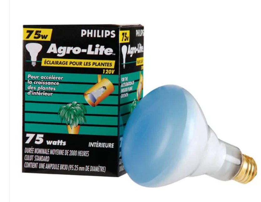 75W BR30 Medium Base Agro-Lite Plant Light Bulb-From Canada-canac