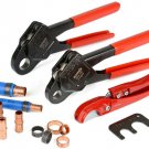 IWISS Combo Angle Head PEX Pipe Crimping Tool Kits Used for 1/2"  3/4" Pex Crim