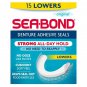 Sea-Bond Denture Adhesive Original Lowers, 15 Count All Day Hold