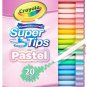 CRAYOLA Pastel Washable Medium Tip Markers - Pack of 20, for School and Leisure,Fro