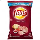 Lays Ketchup Chips Large Family Size 220g  -FREE SHIPPING
