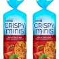 Quaker Crispy Minis Savoury Tomato & Basil Flavor Rice Cakes, 173g (2 Pack)