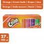 Crush Giant Freeze Pops - Orange, Cream Soda, Grape, Lime - 27 x 150 ml, 27 x 150 ml