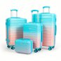 4pcs suitcase, hard-shell suitcase with spinner wheels, TSA lock, travel carry-on luggage - thr