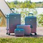 4pcs suitcase, hard-shell suitcase with spinner wheels, TSA lock, travel carry-on luggage - thr