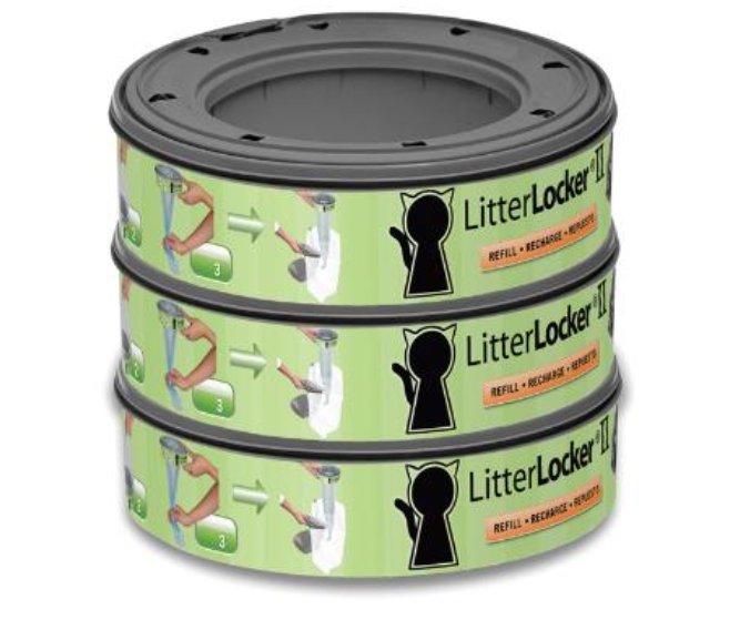 Litter Locker II Refill Odor Barrier Litter Locker Refill-3 count- From Canada