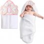 Mother's Choice Baby Hooded Towel - Large (84x84cm), 100% Cotton, l for Newborns, Infants, Boys