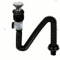 Bathroom Sink Drain Kit with Expandable P-Trap, Stainless Steel & ABS, Straight or Side Mount