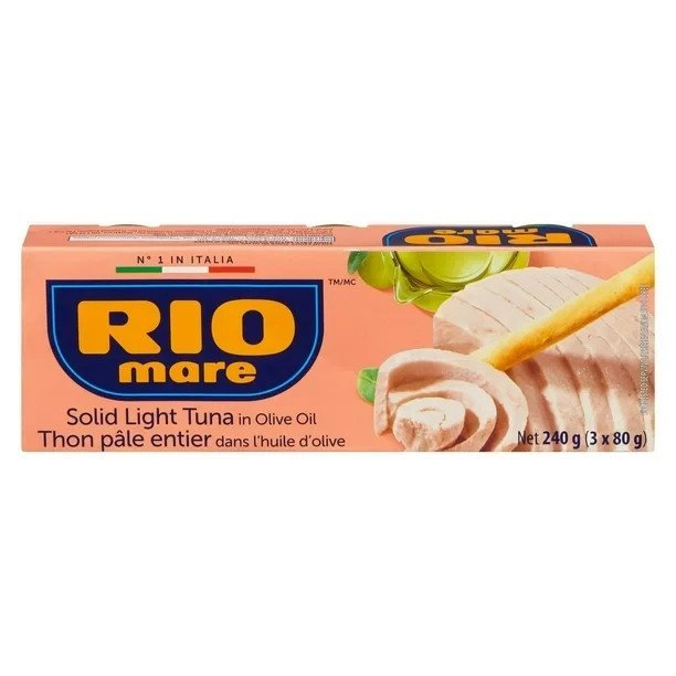 Rio Mare Solid Light Tuna in Olive Oil, 3 x 80g-sup