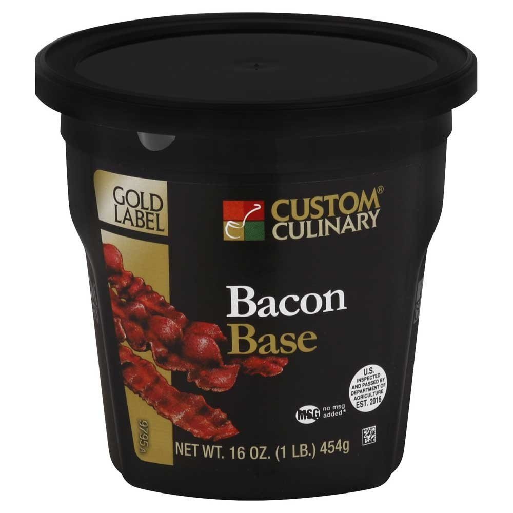 Custom Culinary Bacon Base 16oz Pack of 6 No MSG Authentic Flavor for Dishes
