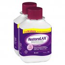 Bayer RestoraLAX Laxative 36 Doses 612g 2-pack Powder For Oral Solution No Taste No Grit, WHITE