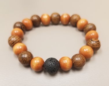 Small Aromatherapy Lava Rock Bracelet