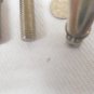 303 Stainless partially threaded stud 1/2-13 2A thread, 2-3/4 inch long, lot of 4 pieces