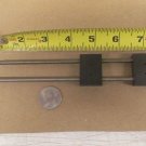 Stainless 10-32 threaded rod and block assy, + shaft collars, 8-1/4" long, used Stainless 10-32 threaded rod and block assy, + shaft collars, 8-1/4" long, used