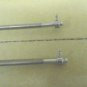 Stainless 10-32 threaded rod and block assy, + shaft collars, 8-1/4" long, used