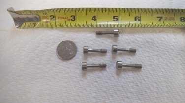 5 pcs Stainless 10-32 Captive Panel Screws 1" long, 1/4" thread length, slotted