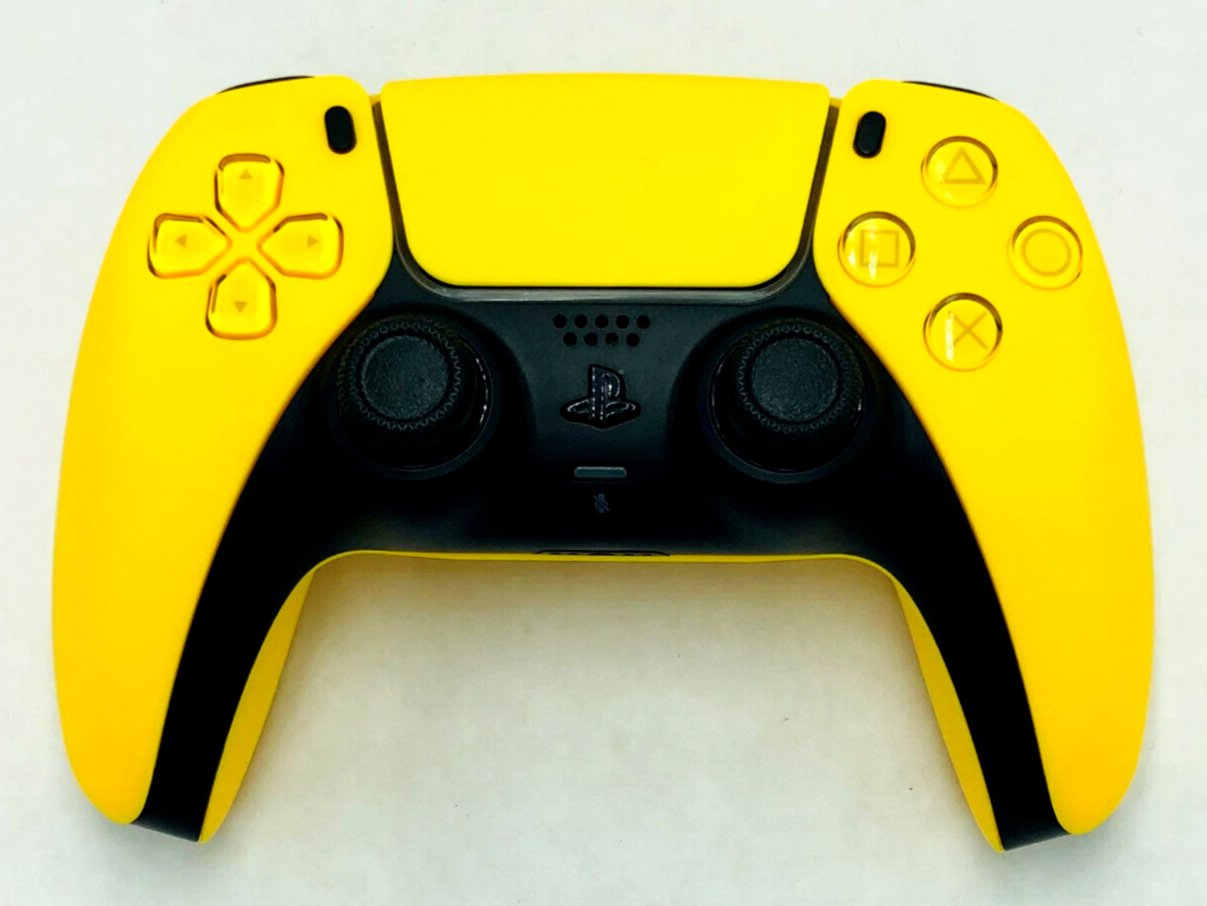 Custom Sony DualSense Wireless Controller PlayStation PS5 Yellow