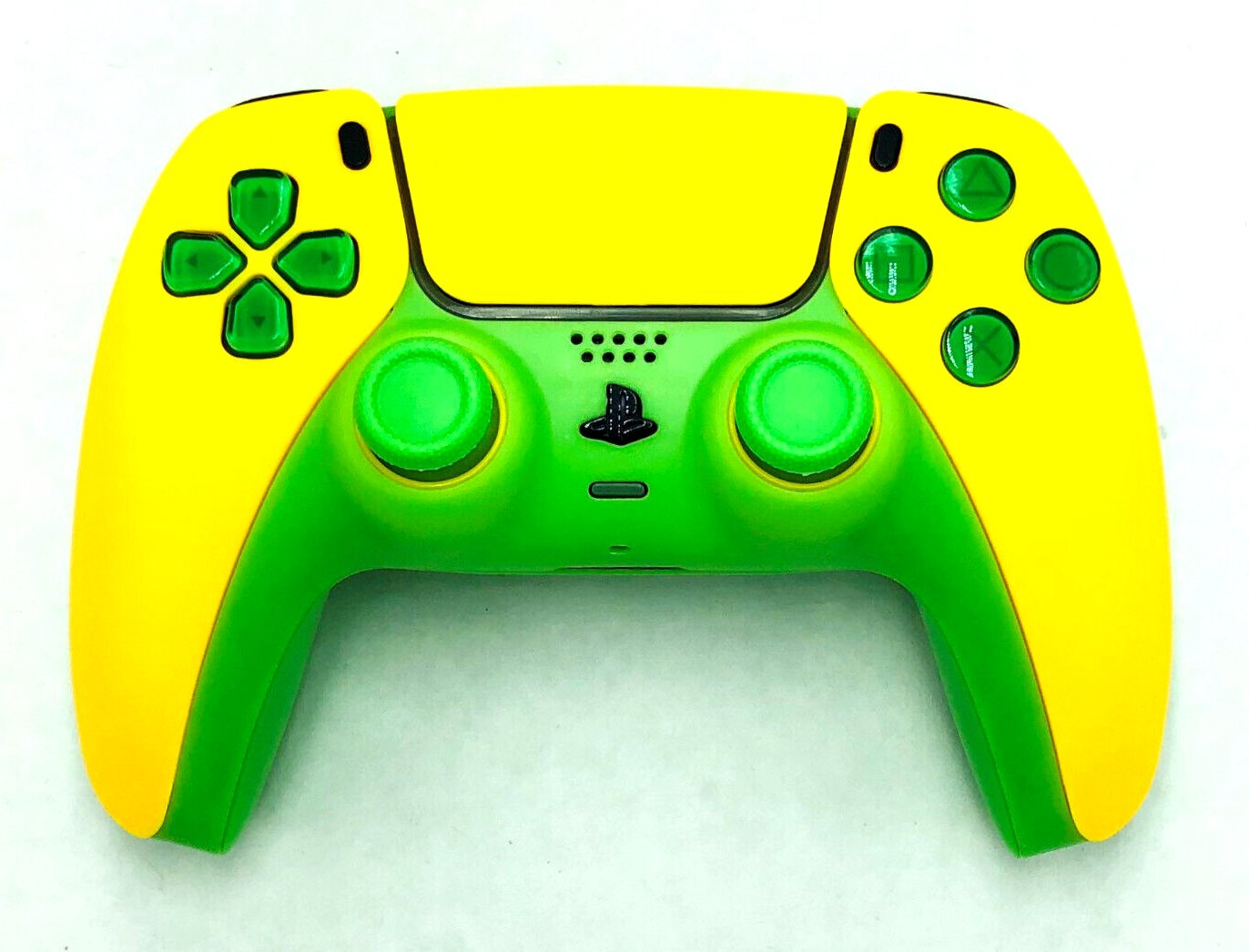 Custom Sony Wireless Controller PlayStation 5 PS5 Solid Yellow / Neon