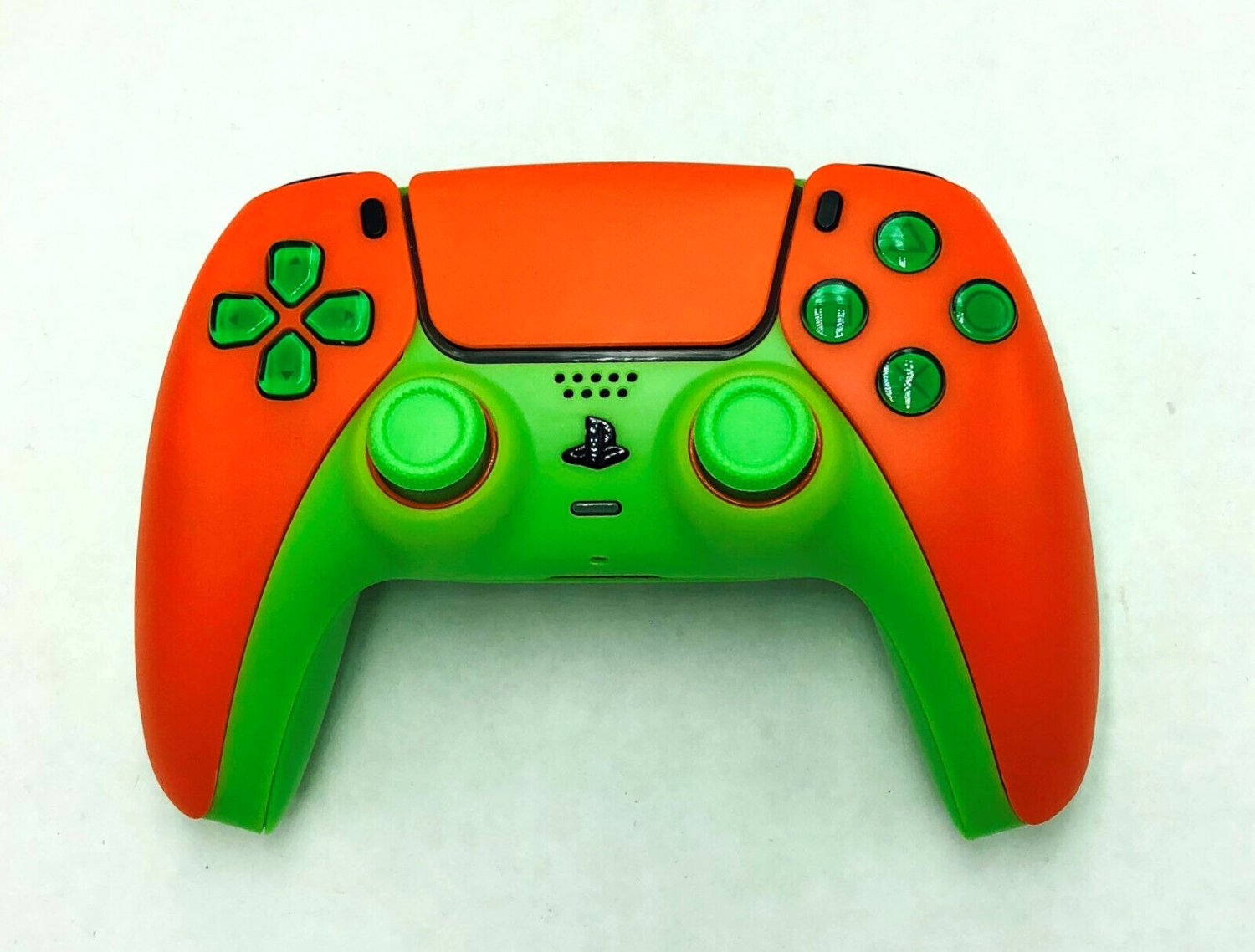 Custom Sony Wireless Controller Playstation 5 Ps5 Solid Orange Neon
