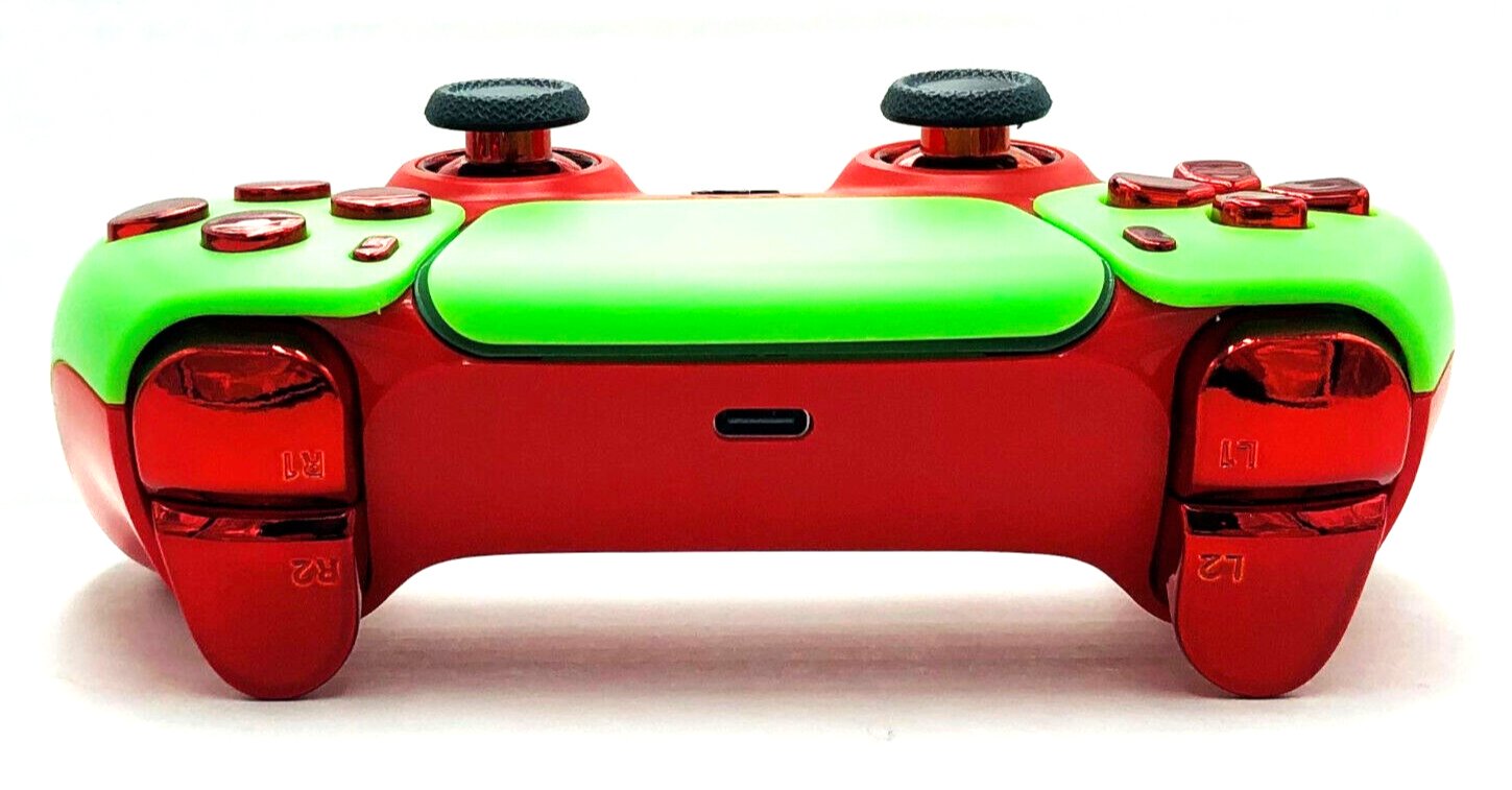 Custom Sony Dualsense Wireless Controller Playstation Ps5 Neon Green
